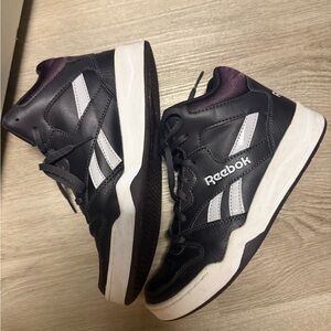 Reebok Black and White High-Top Sneakers 7